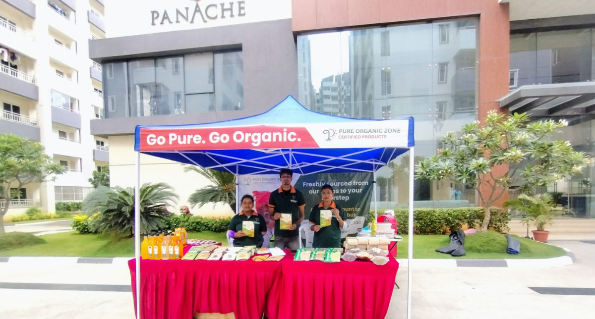 🏡 Trusted by Families at Vertex Panache – Pure Organic Zone’s Wellness Drive a Success! 🌿